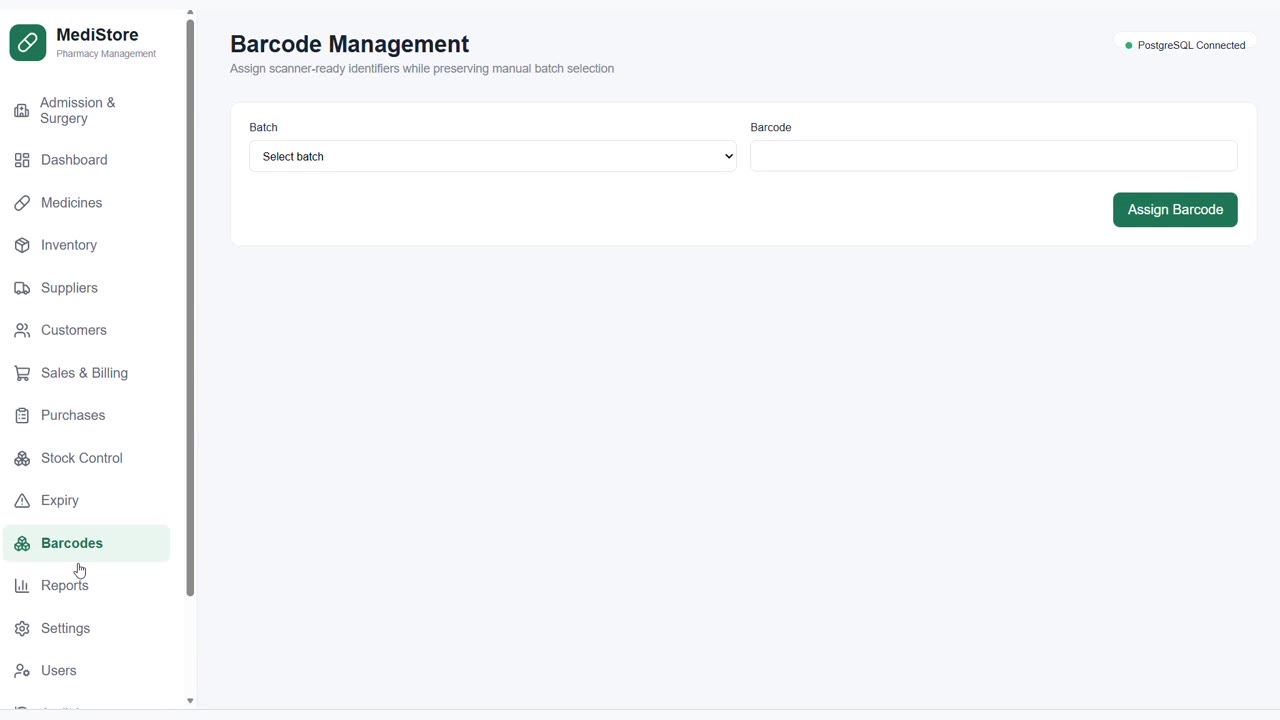 Barcode management